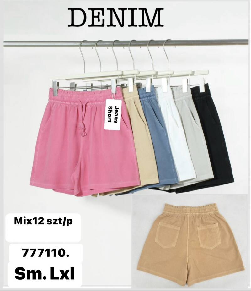 Szorty damskie jeans Roz S/M-L/XL, Mix Kolor Paczka 12 szt 1